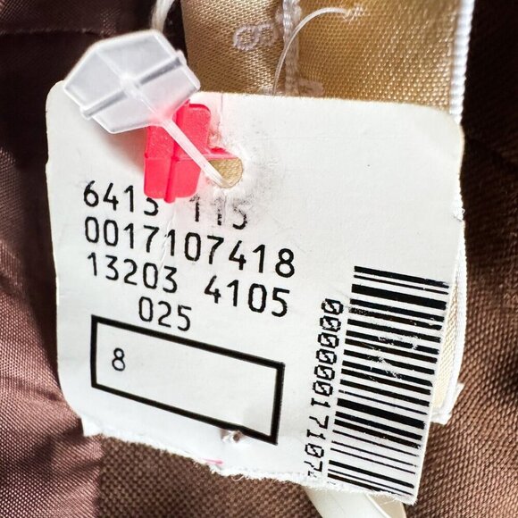 Michale Kors Made in Italy 2006 Raw Silk Beaded embroidered Bodycon Dress 8 - Picture 12 of 12